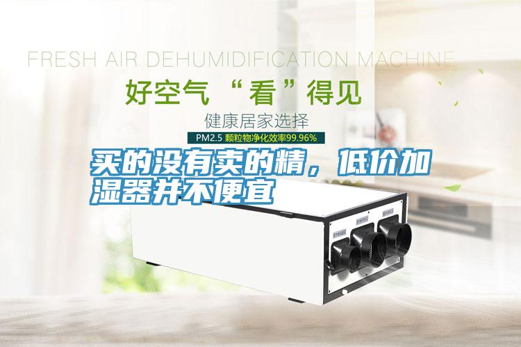 買的沒有賣的精，低價加濕器並不便宜