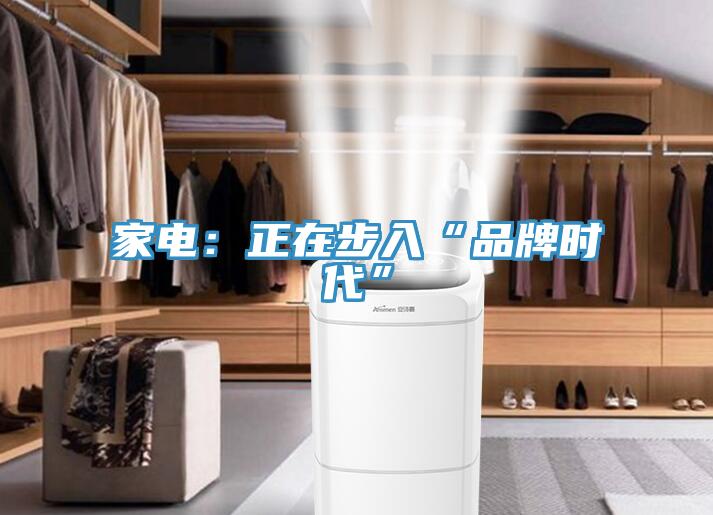 家電：正在步入“品牌時代”