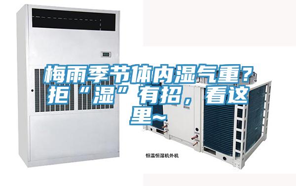 梅雨季節體內濕氣重？拒“濕”有招，看這裏~