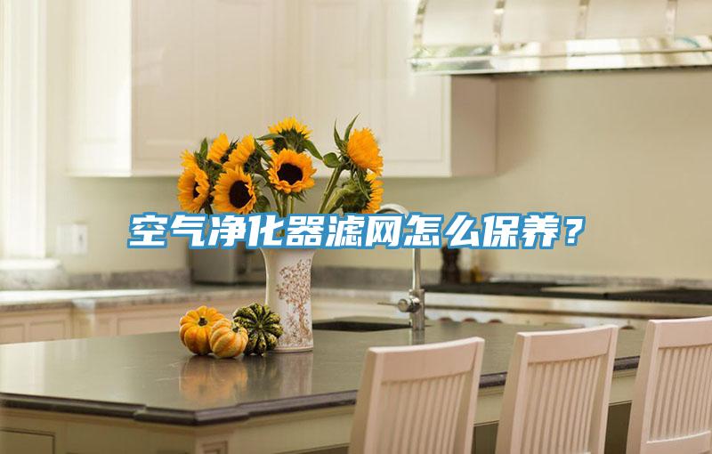 空氣淨化器濾網怎麽保養?