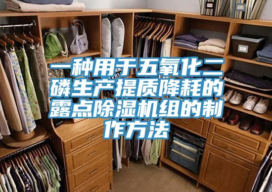 一種用於五氧化二磷生產提質降耗的露點好色先生在线播放組的製作方法