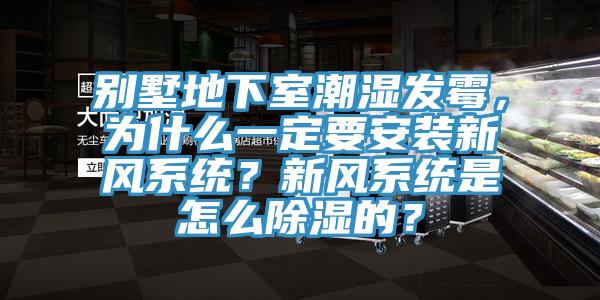 別墅地下室潮濕發黴，為什麽一定要安裝新風係統？新風係統是怎麽除濕的？