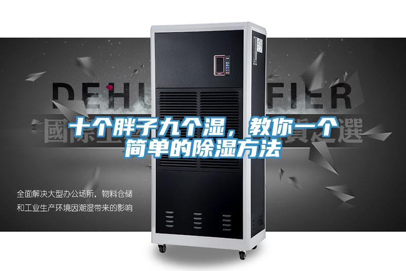十個胖子九個濕，教你一個簡單的除濕方法