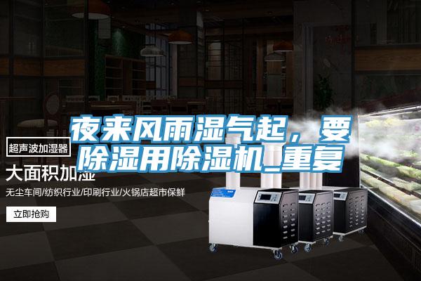 夜來風雨濕氣起，要除濕用好色先生在线播放_重複