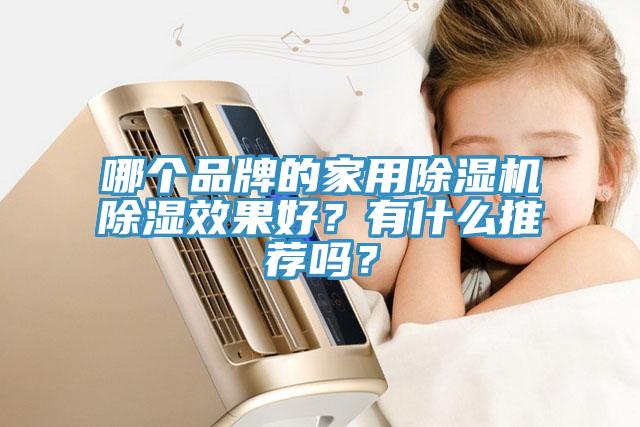 哪個品牌的家用好色先生在线播放除濕效果好？有什麽推薦嗎？
