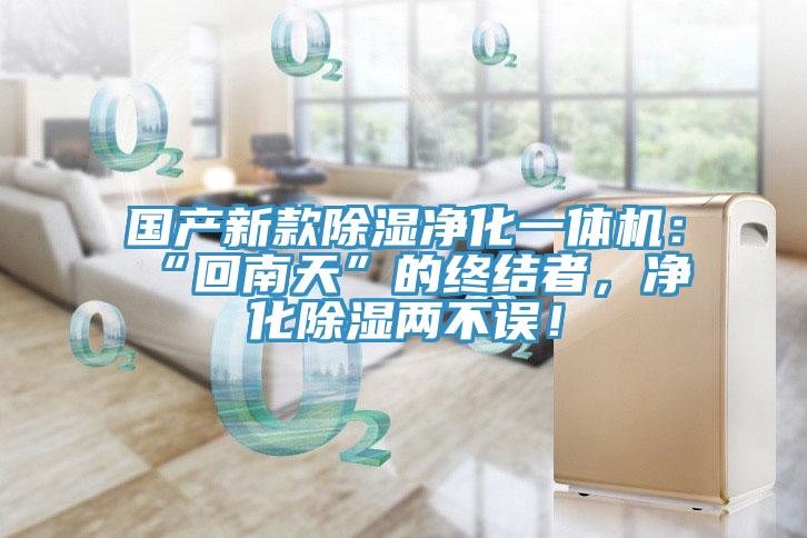 國產新款除濕淨化一體機：“回南天”的終結者，淨化除濕兩不誤！