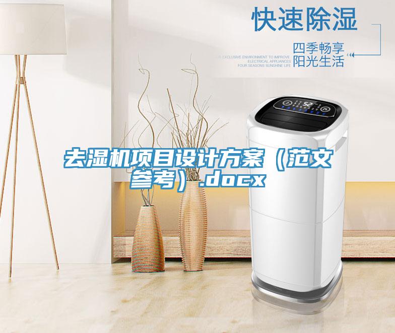 去濕機項目設計方案(範文參考).docx