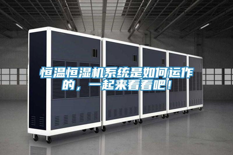 恒溫恒濕機係統是如何運作的,一起來看看吧!