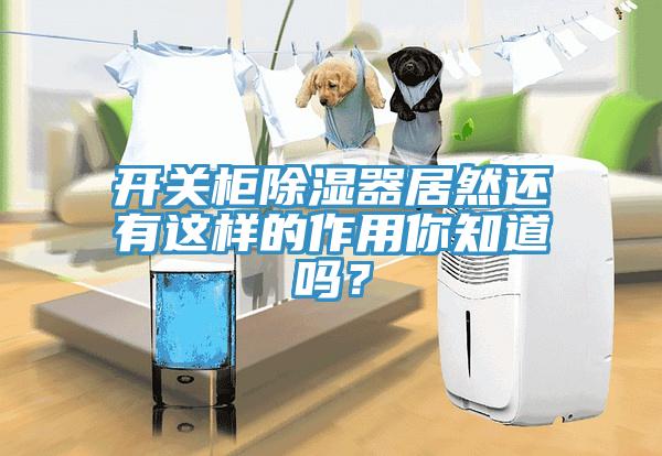開關櫃除濕器居然還有這樣的作用你知道嗎？