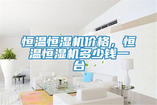 恒溫恒濕機價格，恒溫恒濕機多少錢一台
