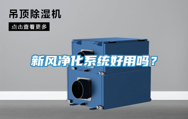 新風淨化係統好用嗎？