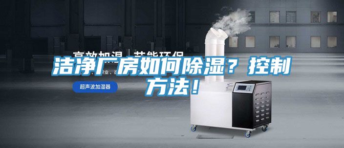 潔淨廠房如何除濕？控製方法！